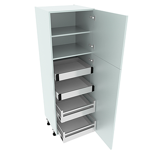 400, Low Larder Unit, 1825H X 400W X 565D (4 Int Drawers)